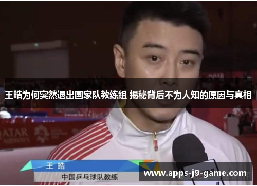 王皓为何突然退出国家队教练组 揭秘背后不为人知的原因与真相 王皓为何突然退出国家队教练组 揭秘背后不为人知的原因与真相